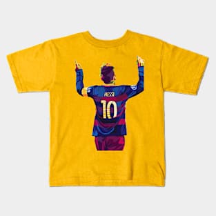 messi celebration Kids T-Shirt